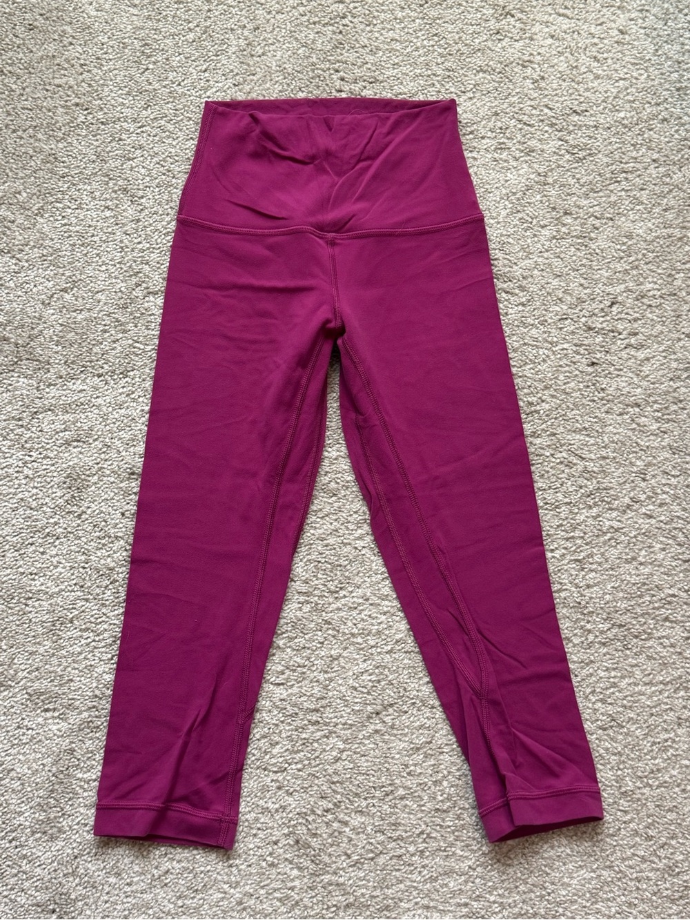 Lululemon align purple pink crop leggings, size 2